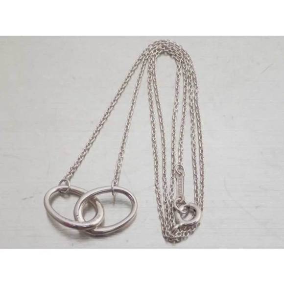 Tiffany Double Loop Necklace Silver